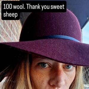 Elegant Burgundy Wool Hat